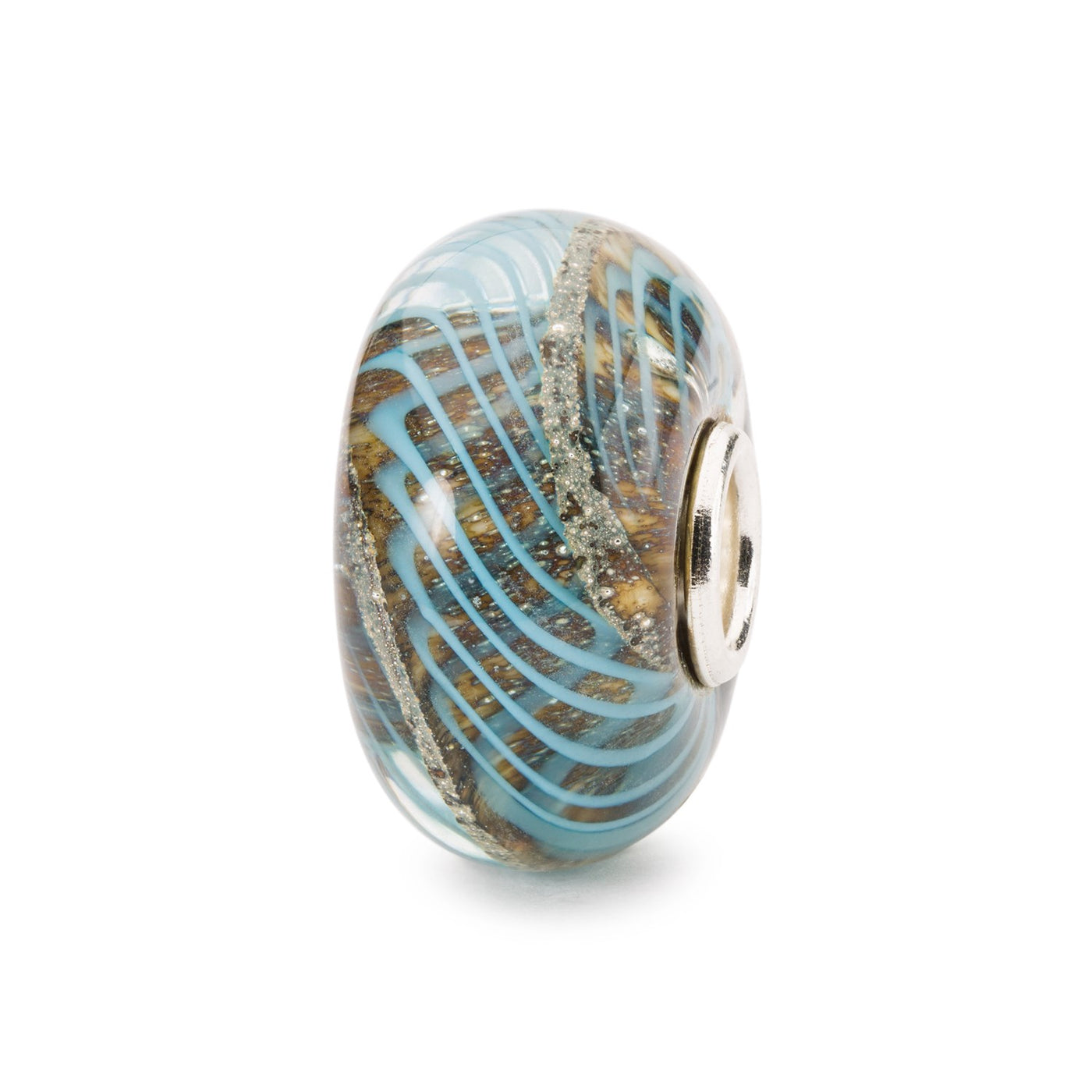 Blue Grooves Bead